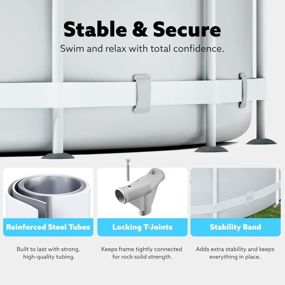 Round Above Ground Pool Set