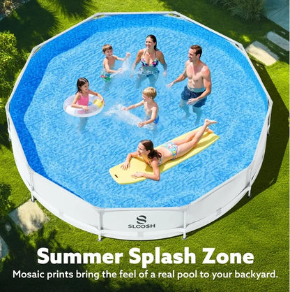 Round Above Ground Pool Set