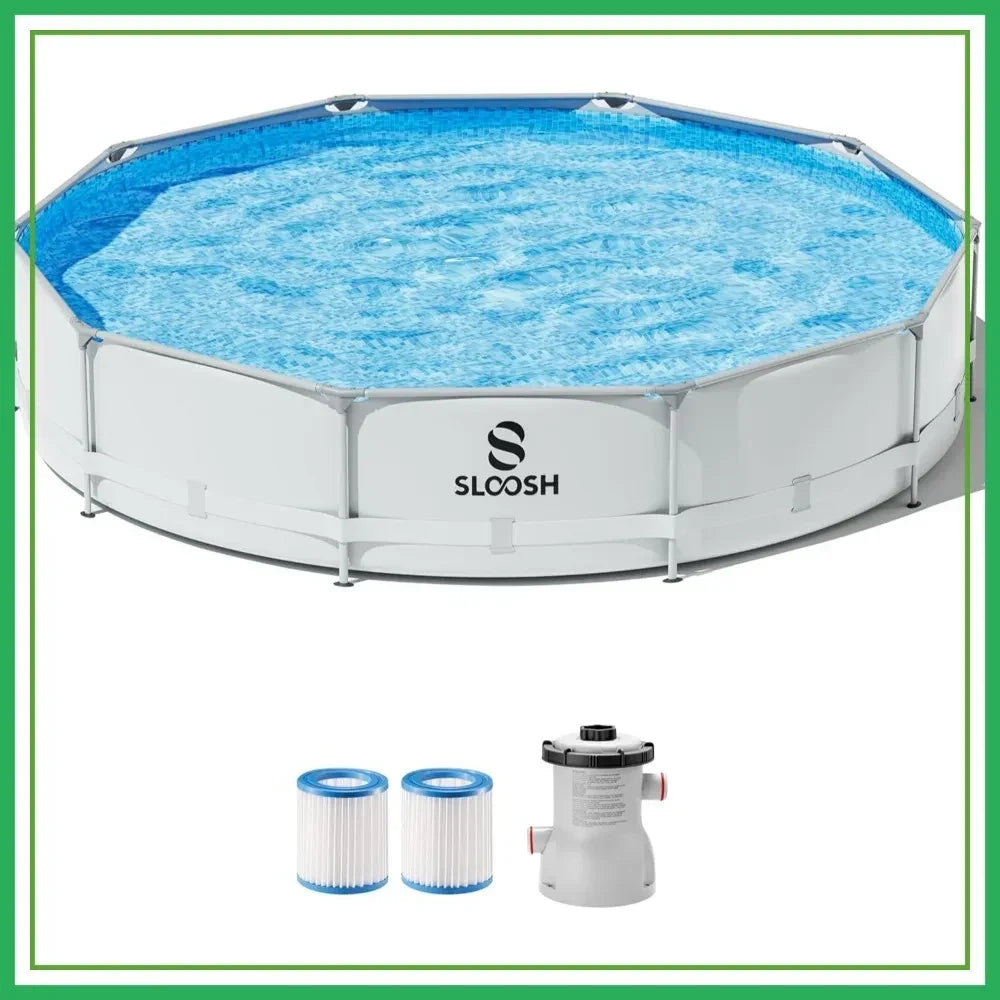 Round Above Ground Pool Set