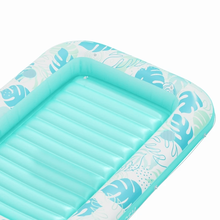 SLOOSH Inflatable Tanning Pool Lounger Float, Blue-XL, 85" x 57"