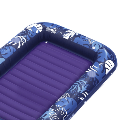 SLOOSH Inflatable Tanning Pool Lounger Float, Blue-XL, 85" x 57"