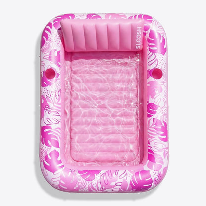 SLOOSH Inflatable Tanning Pool Lounger Float, Blue-XL, 85" x 57"