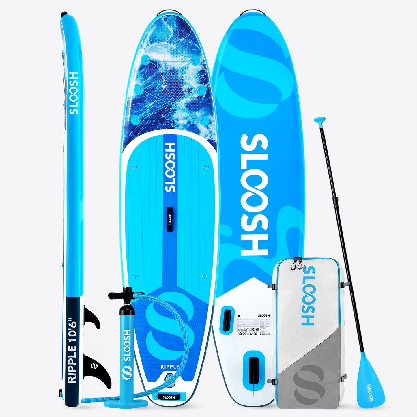 SLOOSH Ripple Coastal Splash 10'6" Inflatable Stand Up Paddle Board
