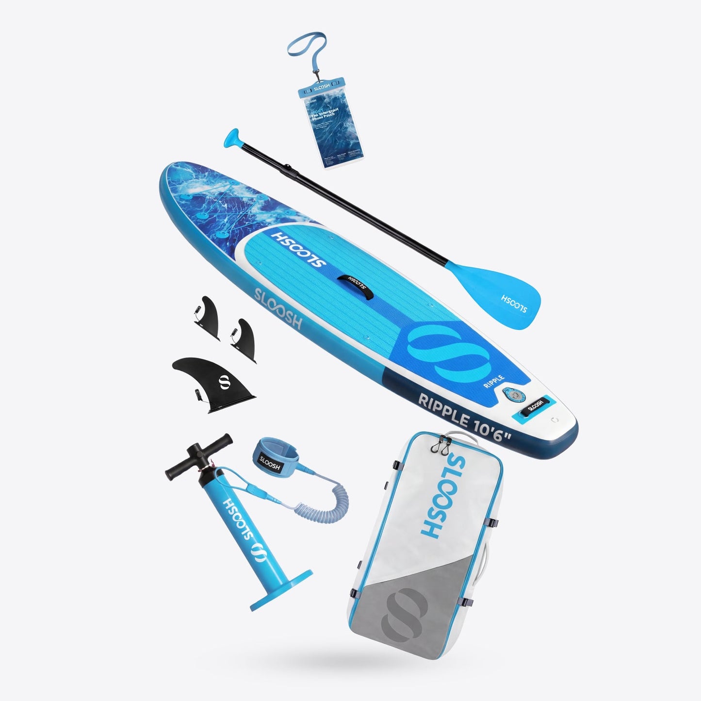 SLOOSH Ripple Coastal Splash 10'6" Inflatable Stand Up Paddle Board