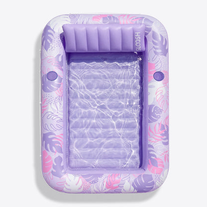 SLOOSH Inflatable Tanning Pool Lounger Float,  Purple-L, 70" × 46"