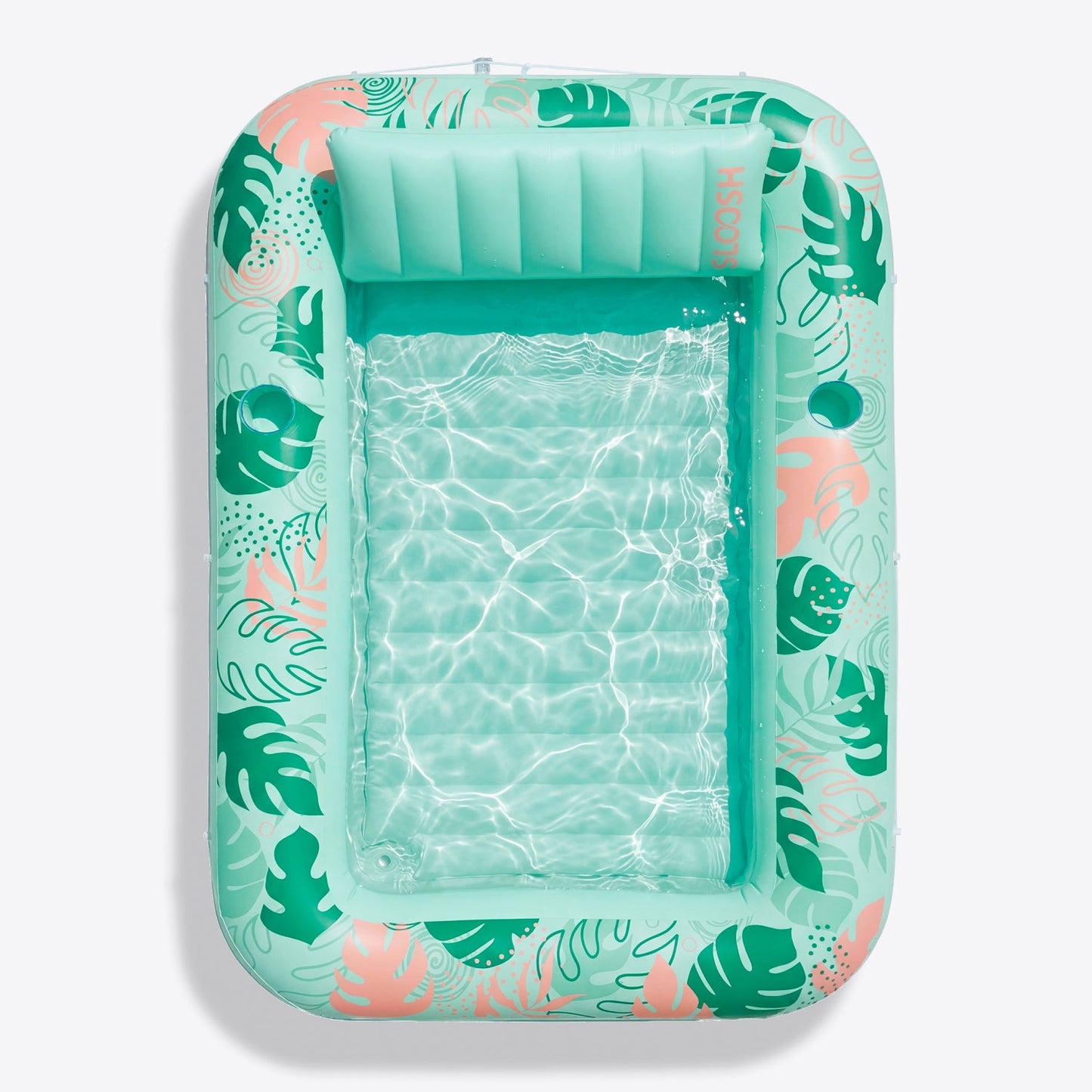 SLOOSH Inflatable Tanning Pool Lounger Float,  Purple-L, 70" × 46"